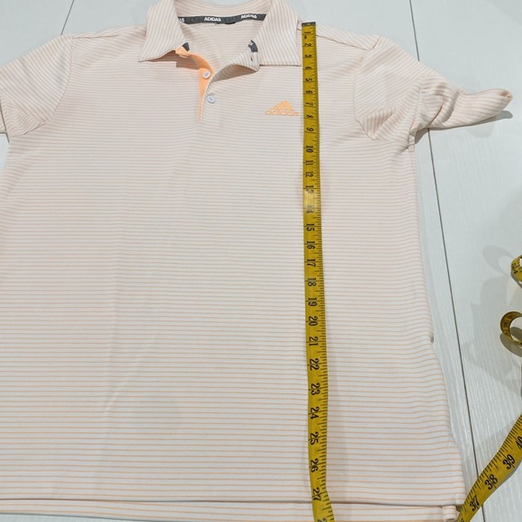 ADIDAS GOLF SHIRT. STRIPED POLO - Picture 7 of 9